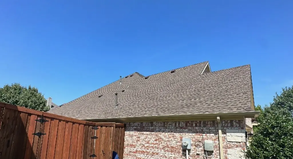 Completed roof replacement project in Owasso